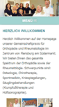Mobile Screenshot of orthopaedie-im-zentrum-flensburg.de